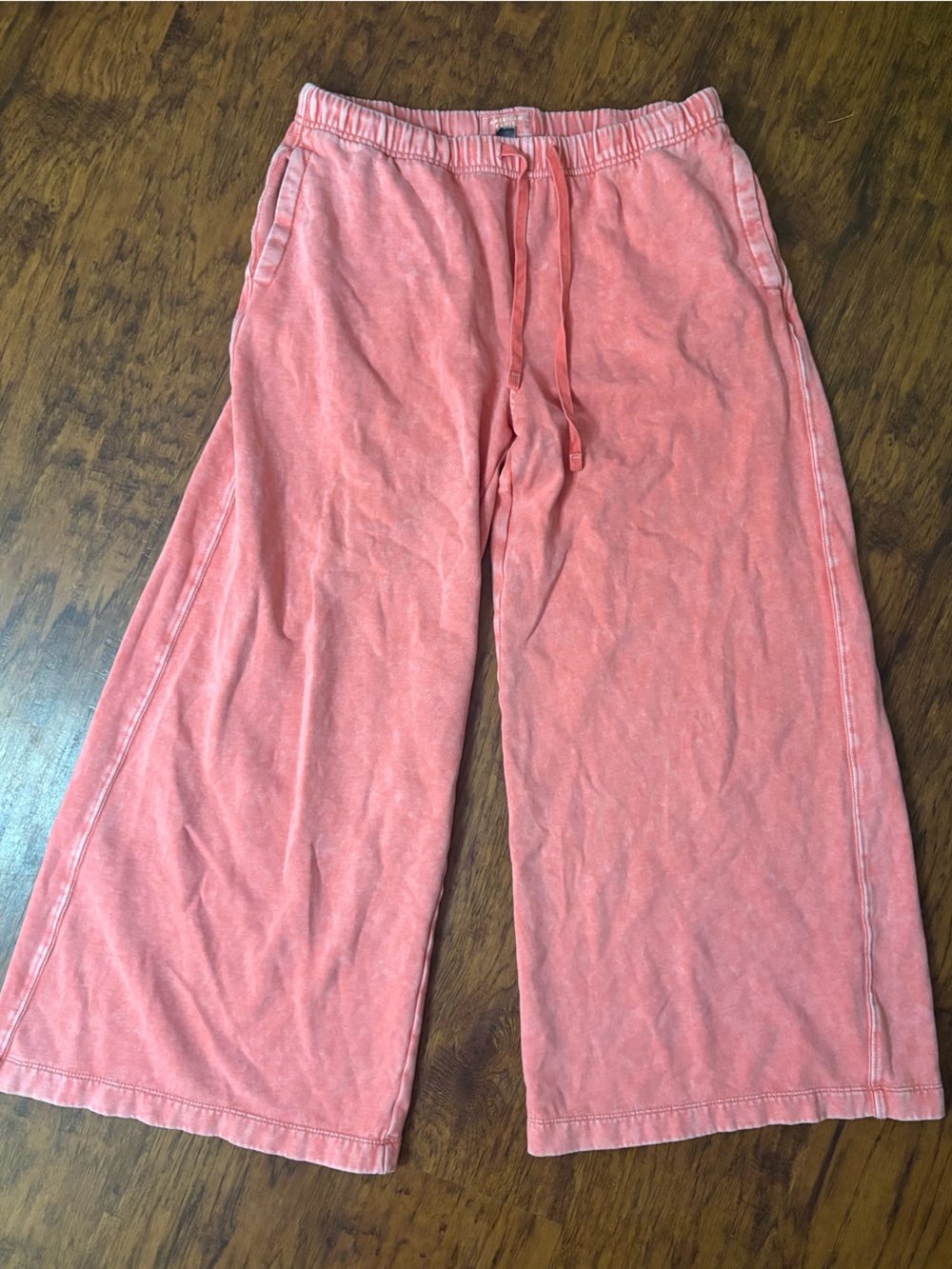 American Eagle Outfitters Coral Wide-Leg Pants